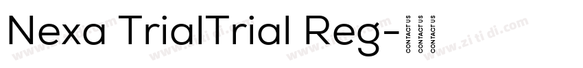 Nexa TrialTrial Reg字体转换 Nexa TrialTrial Reg字体转换